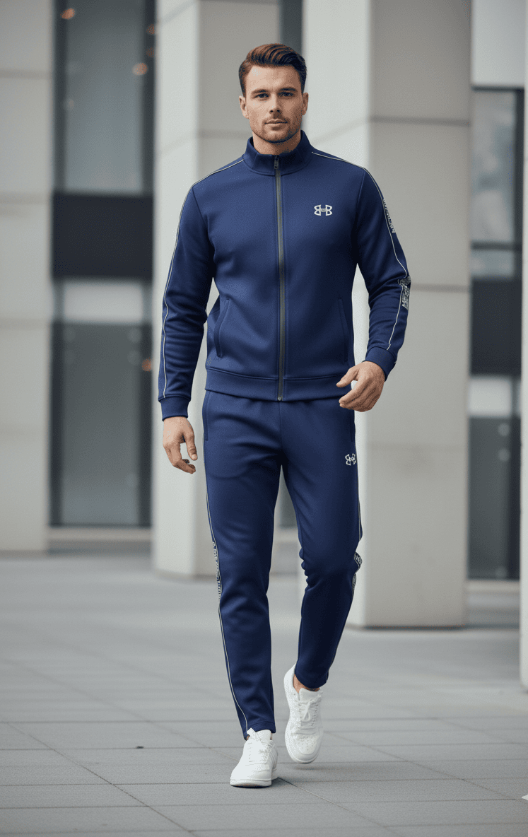 under armor scuba tracksuit navy blue full zip jacket and joggers